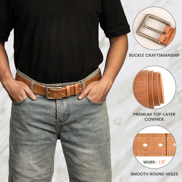Dad, Forget Father's Day We Love You Every Day - Reminder Belt - Personalized Leather Belt