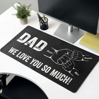 Dad The Man The Myth The Legend Father's Day Gift For Dad, Husband - Personalized Desk Mat