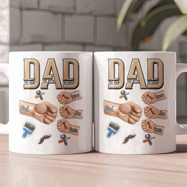 Dad The Man The Myth The Legend New Version Father's Day Gift For Dad, Husband - Personalized Mug