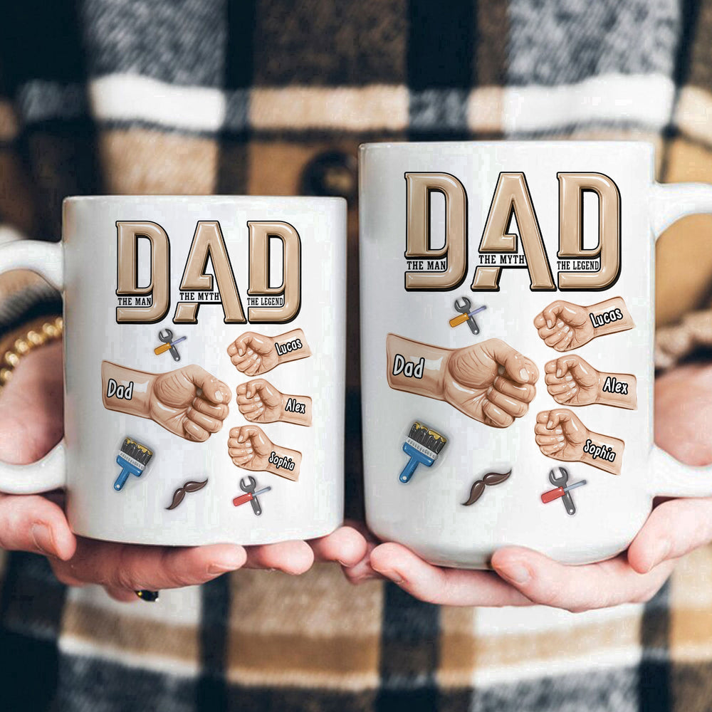 Dad The Man The Myth The Legend New Version Father's Day Gift For Dad, Husband - Personalized Mug