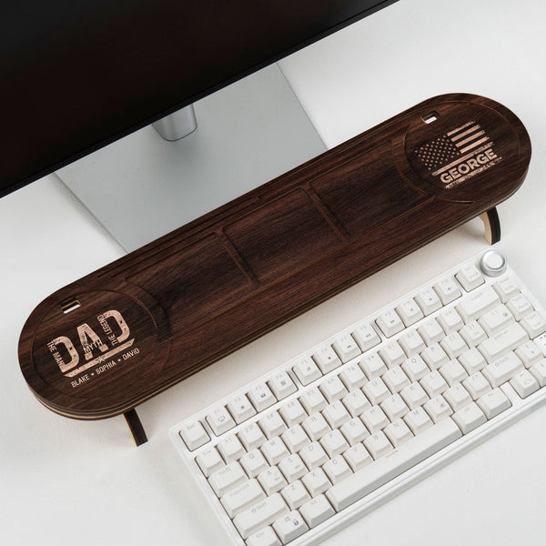 Dad The Man The Myth The Legend - Personalized Desk Organizer Tray