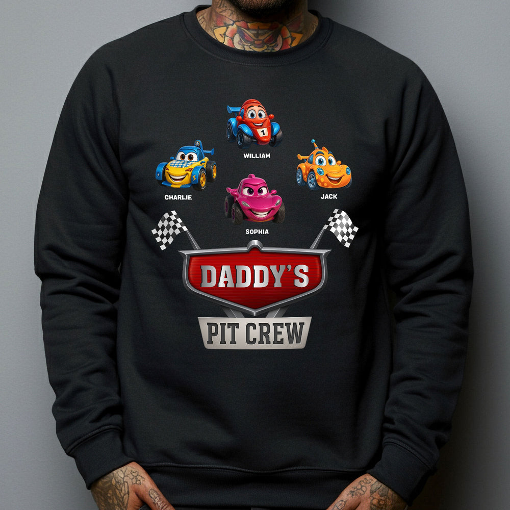 Father's Day Gifts, Daddy's Pit Crew - Personalized Shirt