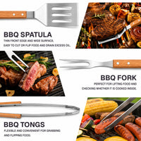 Custom Dad's Grilling Buddies BBQ Tool Set - Personalized Gift for Husband