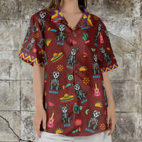 Day Of The Dead Dog Cat - Personalized Hawaiian Shirt