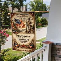 Descendant Of A Patriot - Personalized Flag