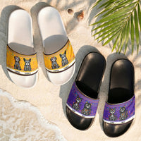 Dia De Los Muertos Pet Latinos Mexican Day Of The Dead - Personalized Slide Sandals