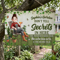 Do Not Disturb Funny Decor Sign Grandma's Garden Plant Mom - Personalized Metal Sign