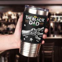Dope Black Dad Fist Bump New Version Gift For Dad, Husband - Personalized 20oz Tumbler