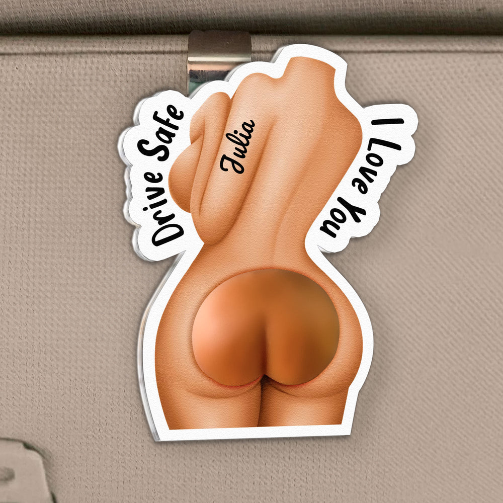 Spicy 3D Squishy Butt Car Visor Clip for Husband & Boyfriend