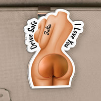 Spicy 3D Squishy Butt Car Visor Clip for Husband & Boyfriend