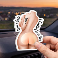Spicy 3D Squishy Butt Car Visor Clip for Husband & Boyfriend