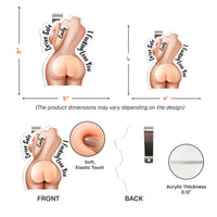 Spicy 3D Squishy Butt Car Visor Clip for Husband & Boyfriend