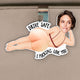 Drive Safe I Fcking Love You - Personalized Squishy Car Visor Clip, Funny Gift for Him