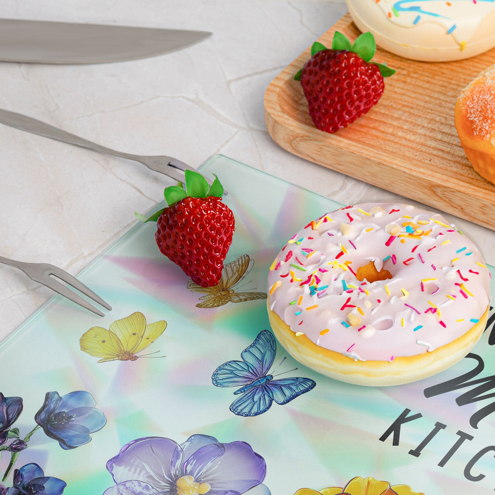 Everything Tastes Better In Mom’s Kitchen, Grandma's Kitchen - Personalized Cutting Board