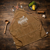 Everything Tastes Better When Grandpa, Dad Grills It - Father's Day Gift - Personalized Apron