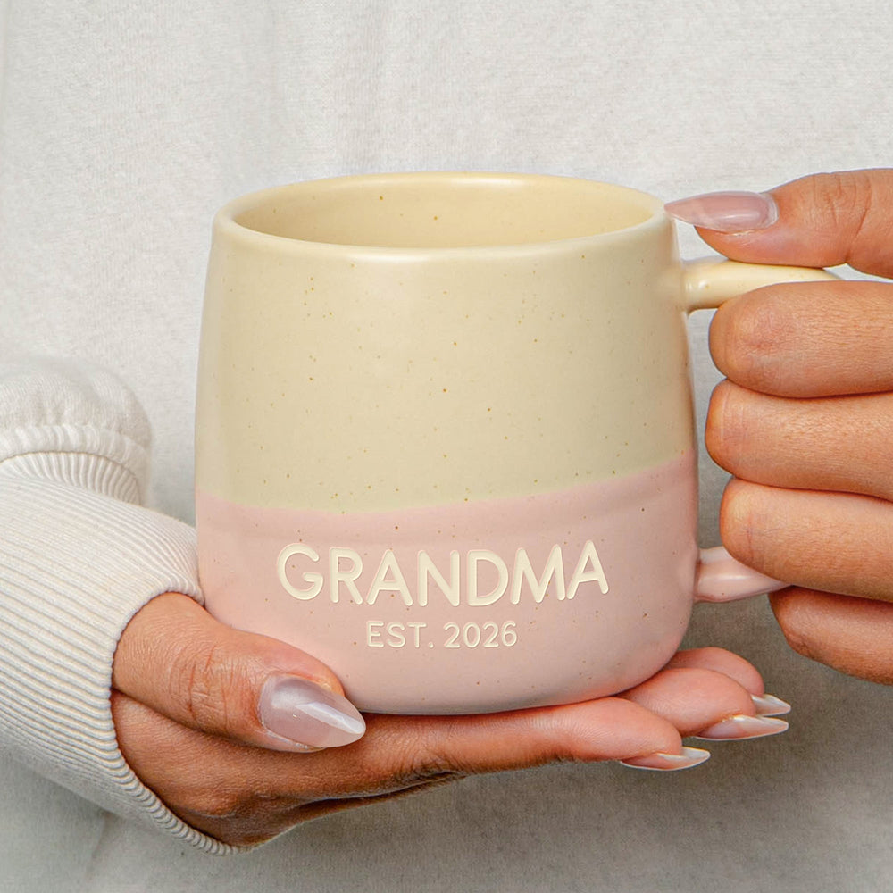 Family Name & Est Date Mug Mother's Day Father's Day Gift - Personalized Two-Tone Mug