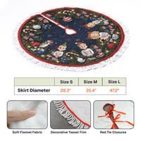 Personalized 250th Year of Freedom Christmas Tree Skirt, Custom Holiday Decor
