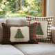 Personalized Christmas Tree Pillow Cover - Family Holiday Decor