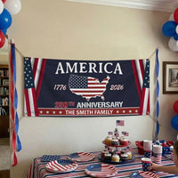 Family Name America 250Th Anniversary - Personalized Banner