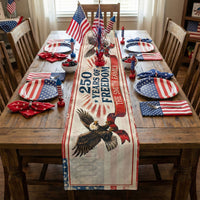 Family Names Stars And Stripes - Personalized Table Runner