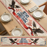 Family Names Stars And Stripes - Personalized Table Runner