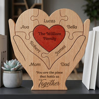 Family Puzzle For Mom, Dad, Daughter, Son You Are The Piece That Hold Us Together - Personalized Puzzle