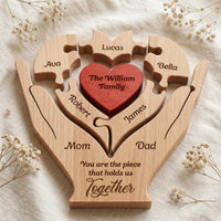 Family Puzzle For Mom, Dad, Daughter, Son You Are The Piece That Hold Us Together - Personalized Puzzle