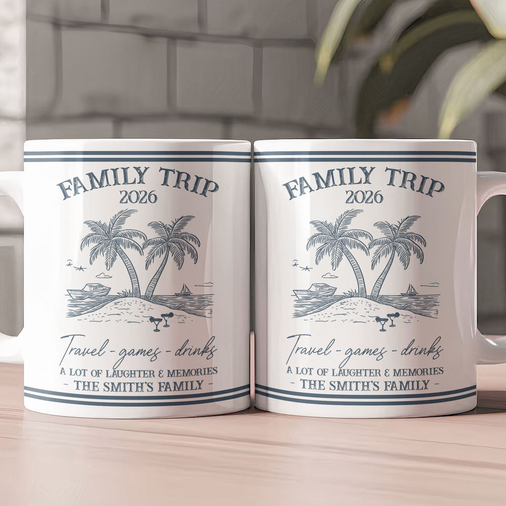 Family Trip Summer Time - Personalized Mug