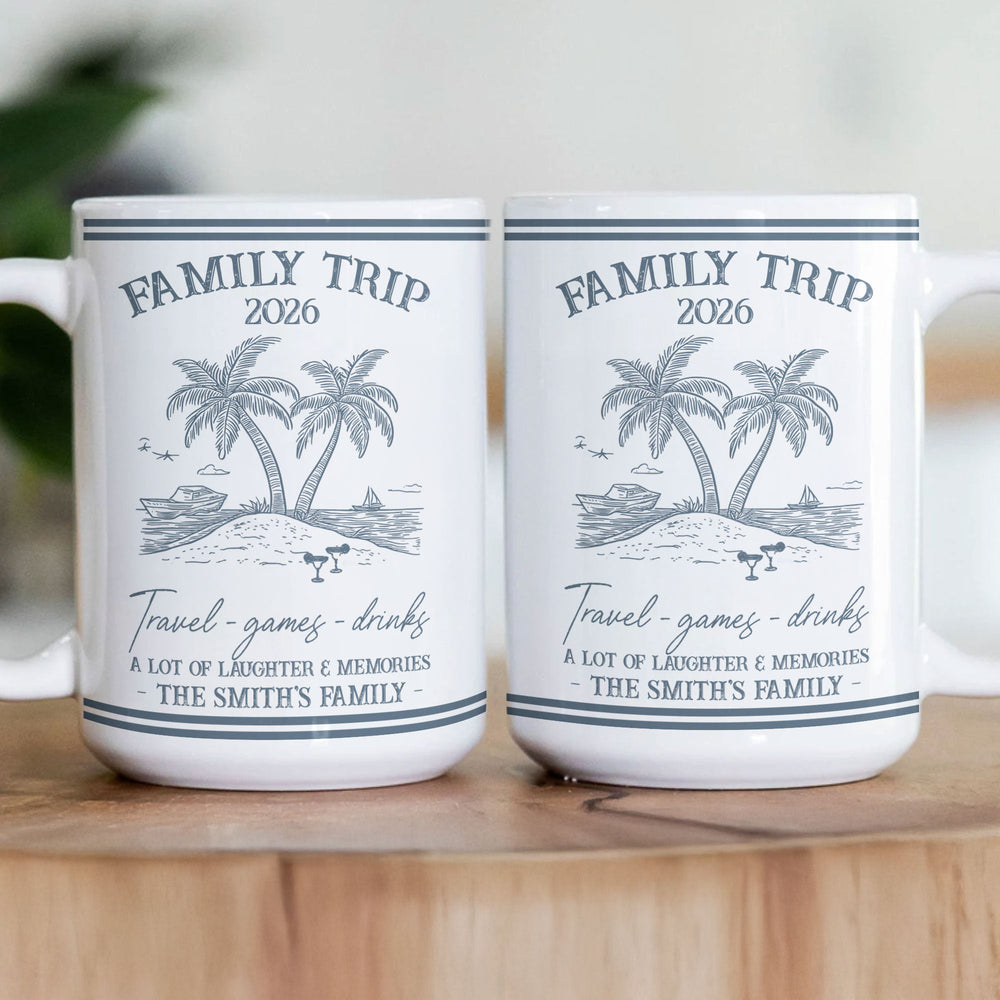 Family Trip Summer Time - Personalized Mug