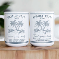 Family Trip Summer Time - Personalized Mug