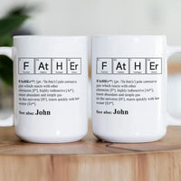 Father Periodic Table For Science Chemistry Dad - Personalized Mug