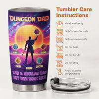 Dungeon Dad Like A Regular Dad With More Dice - Personalized Tumbler