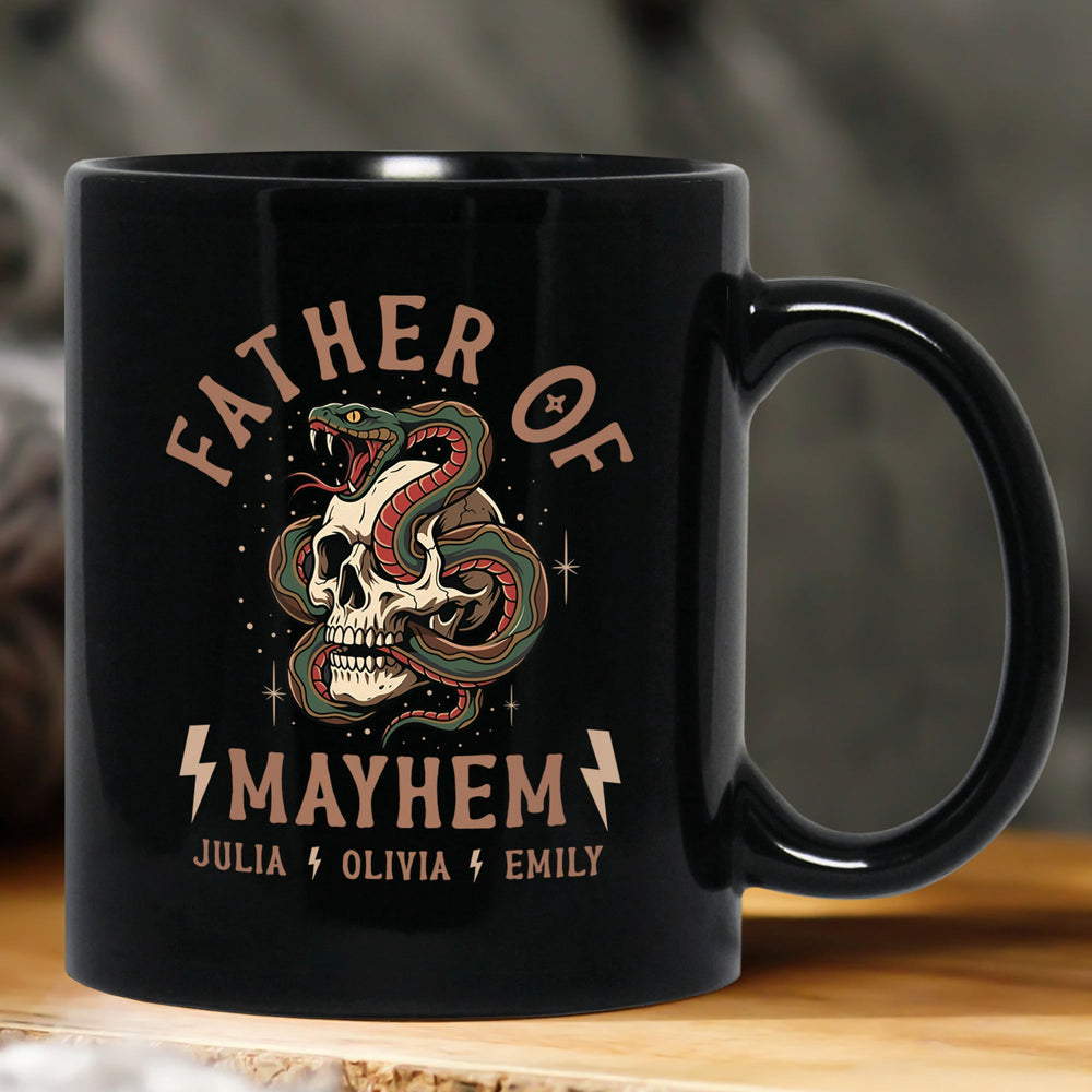 Father's Day Gift, Father Of Mayhem - Personalized Mug