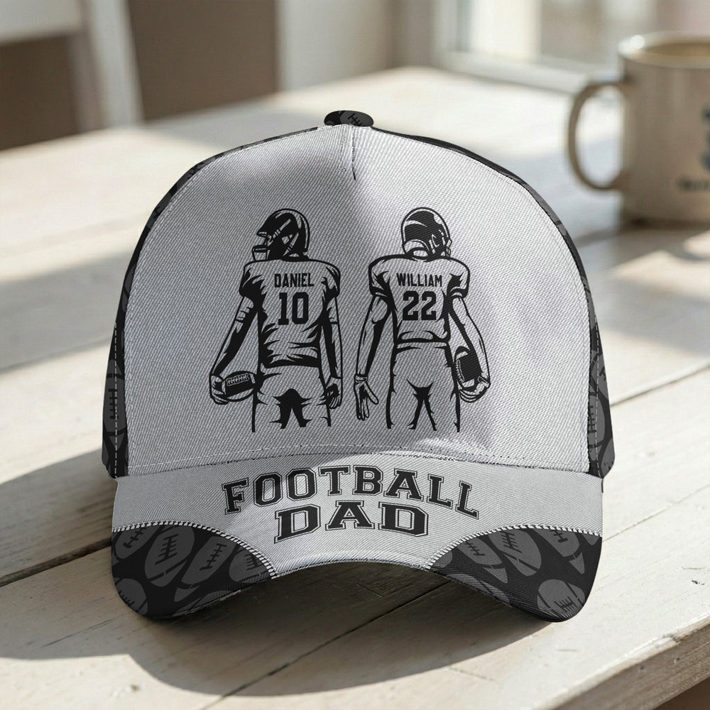 Father's Day Gift, Football Dad - Personalized Cap | Perfect Sports Lover Gift For Dad