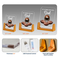 Football Dad We Scored The Best Dad - Personalized Night Light