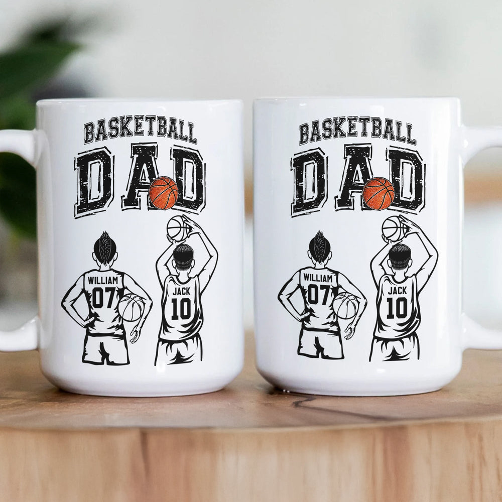 Father's Day Gifts, Basketball Dad, Daddy, Grandpa - Personalized Mug