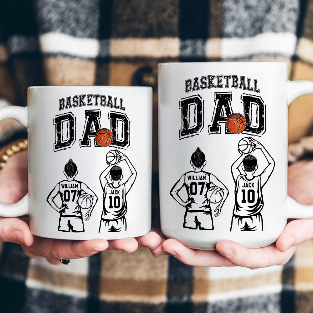 Father's Day Gifts, Basketball Dad, Daddy, Grandpa - Personalized Mug