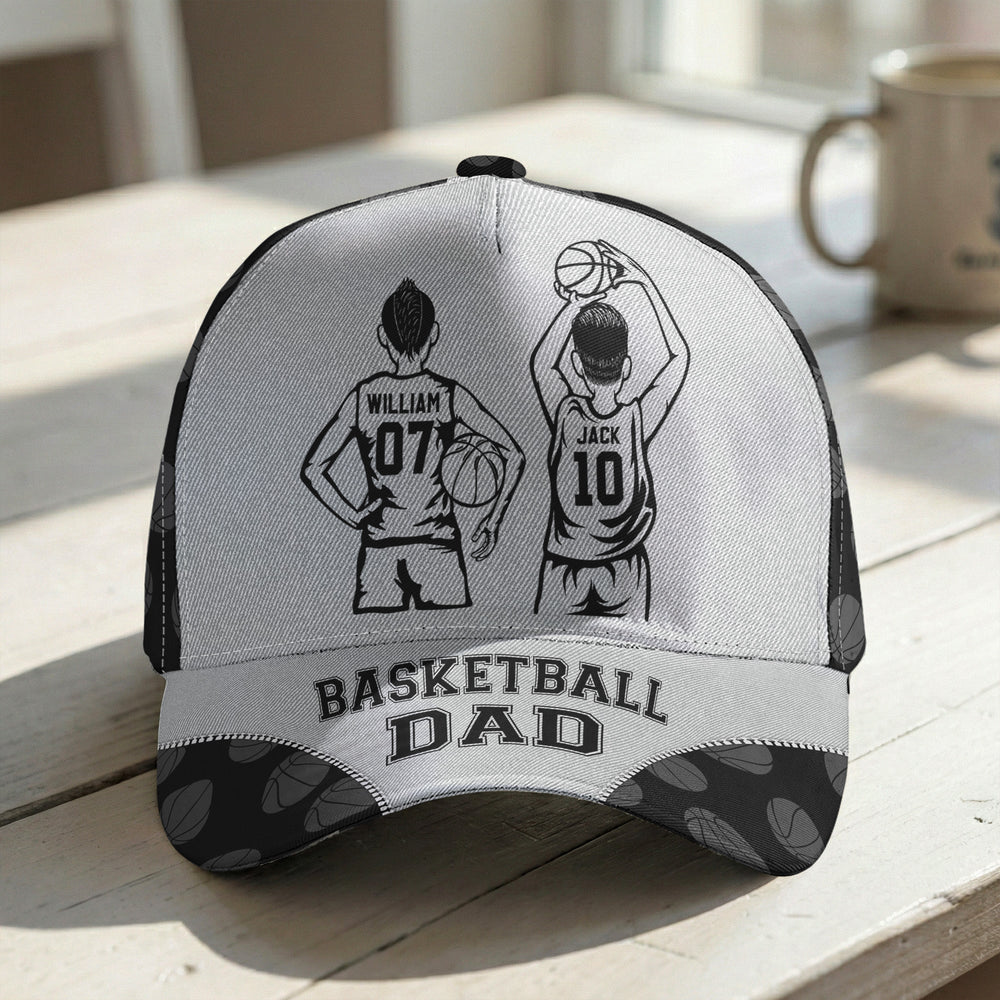 Father's Day Gifts, Basketball Dad, Grandpa - Personalized Cap | Perfect Sports Fan Gift For Dad & Grandpa