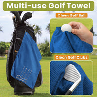 Father's Day Gifts, Best Dad By Par, Best Grandpa By Par Custom Kids Name - Personalized Golf Towel