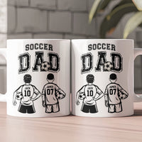 Father's Day Gifts, Soccer Dad, Daddy, Grandpa - Personalized Mug