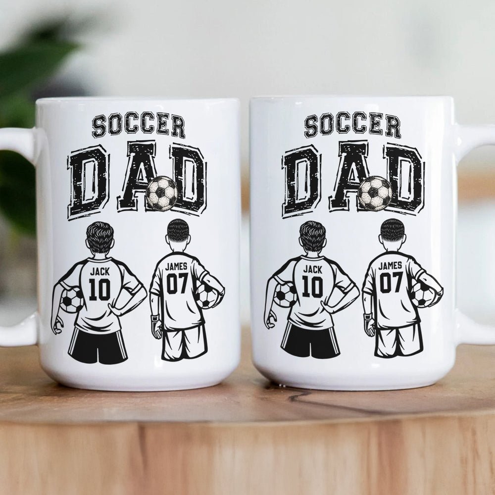 Father's Day Gifts, Soccer Dad, Daddy, Grandpa - Personalized Mug