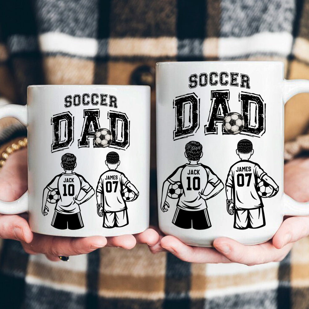 Father's Day Gifts, Soccer Dad, Daddy, Grandpa - Personalized Mug