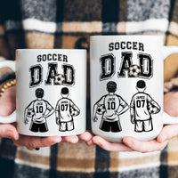 Father's Day Gifts, Soccer Dad, Daddy, Grandpa - Personalized Mug