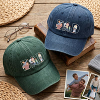 Father's Day Gift Custom Dad Portrait For Father, New Dad - Faceless Art - Personalized Cap | Meaningful Keepsake For First Father’s Day