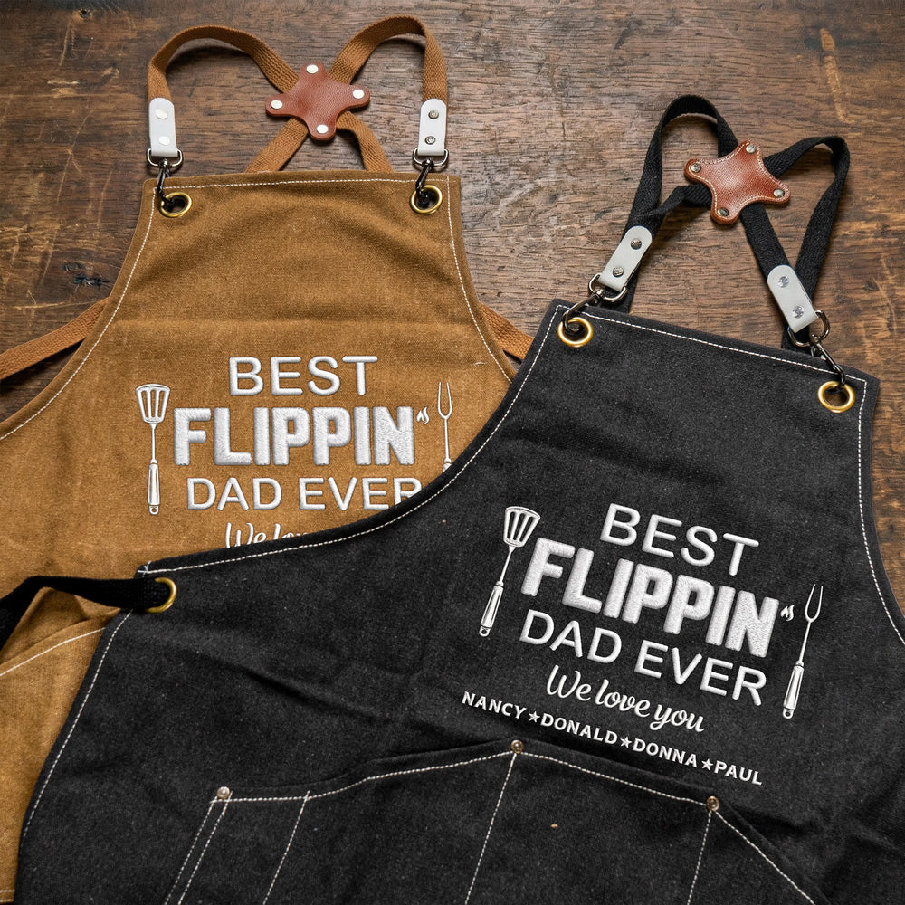 Father's Day Gifts, Best Flippin Dad Ever - Personalized Apron