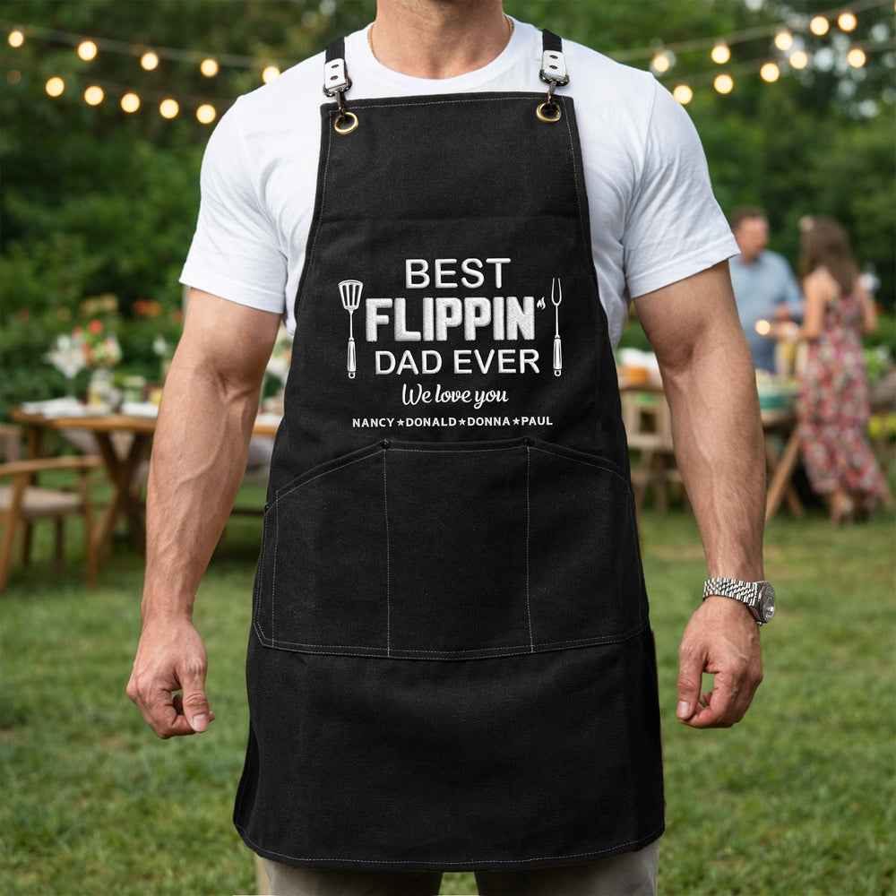 Father's Day Gifts, Best Flippin Dad Ever - Personalized Apron