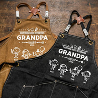 Everything Tastes Better When Grandpa, Dad Grills It - Personalized Apron