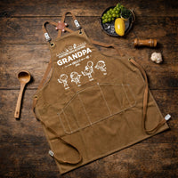 Everything Tastes Better When Grandpa, Dad Grills It - Personalized Apron