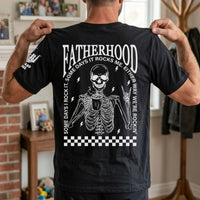 Fatherhood. Some Days I Rock It, Some Days It Rocks Me - Personalized Shirt | Funny Dad Life Gift