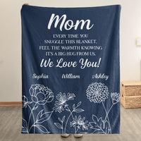 Feel The Warmth Knowing It's A Big Hug From Us - Personalized Blanket